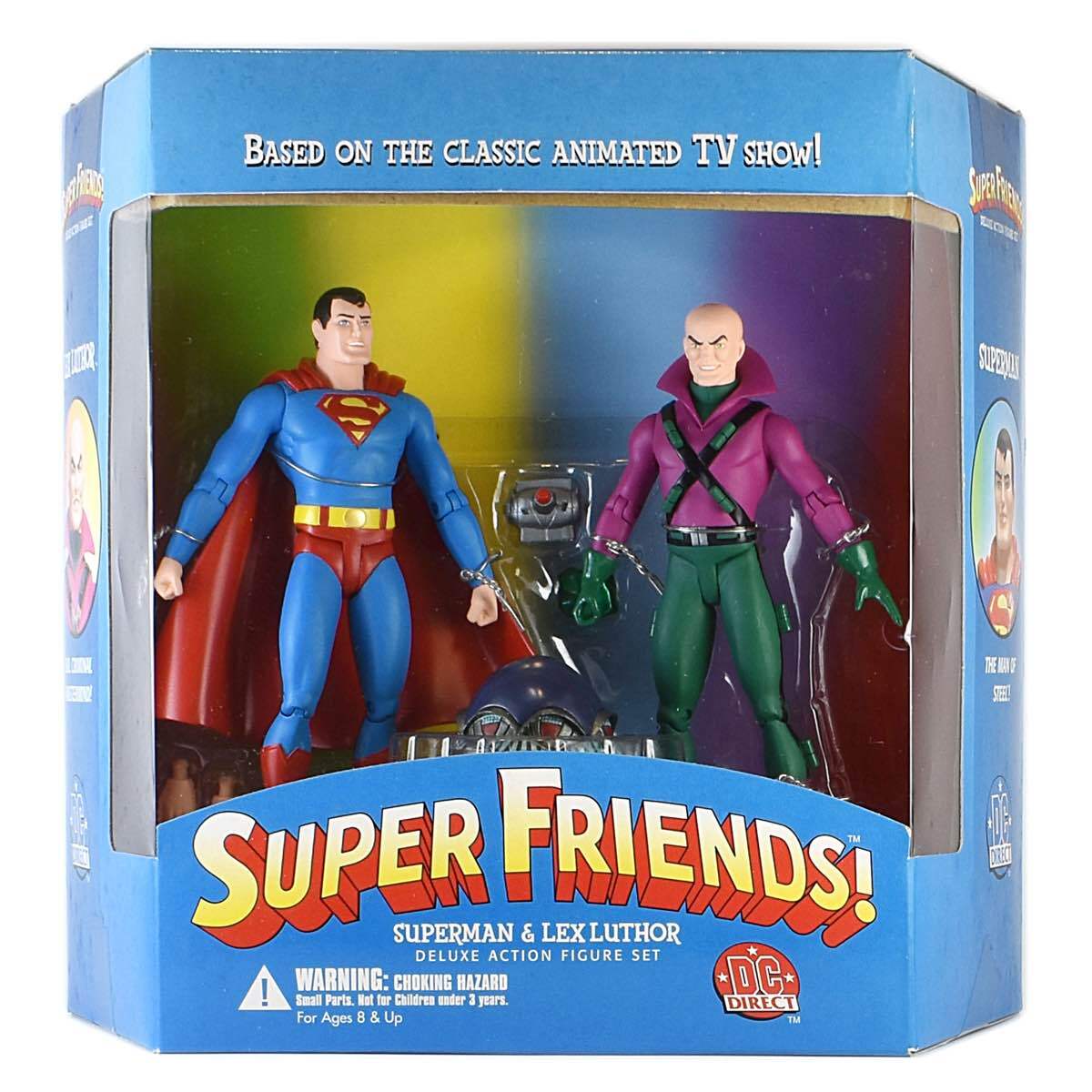 DCダイレクト スーパーフレンズ！ スーパーマン & レックス・ルーサー デラックスアクションフィギュアセット 箱入未開封