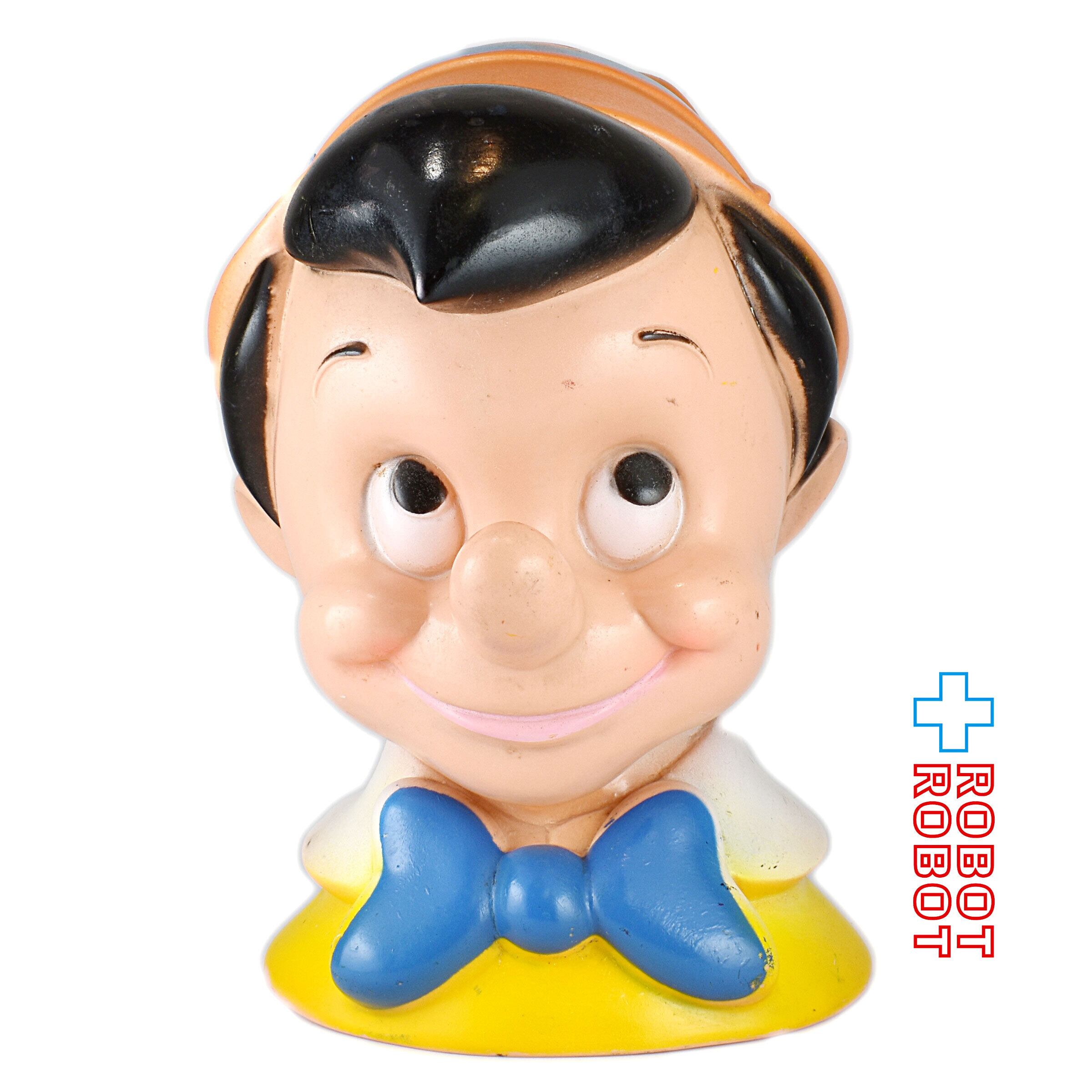 ピノキオ　貯金箱　アメトイ　ソフビ　ビンテージ　ディズニー　アメリカン雑貨 プレイパル ディズニー ピノキオ ヘッド ソフビ貯金箱 – ROBOTROBOT