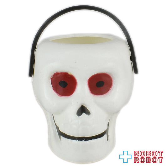 ハロウィン キャンディミニバケツ ガイコツ 赤目