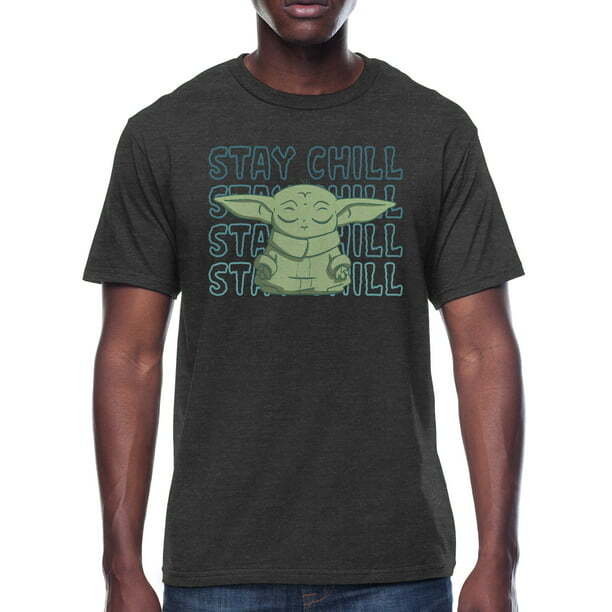スター・ウォーズ Tシャツ Star Wars The Mandalorian Child Stay Chill T-Shirt Gray