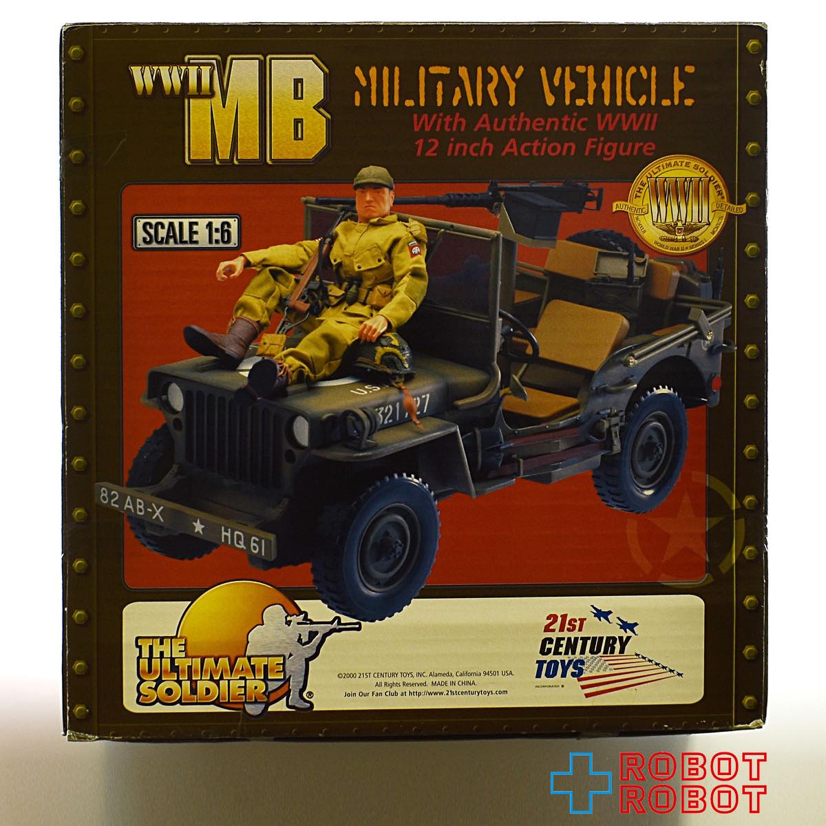 21st センチュリートイズ WW2 第二次世界大戦 ジープ&12インチ 兵隊 - Main Image
