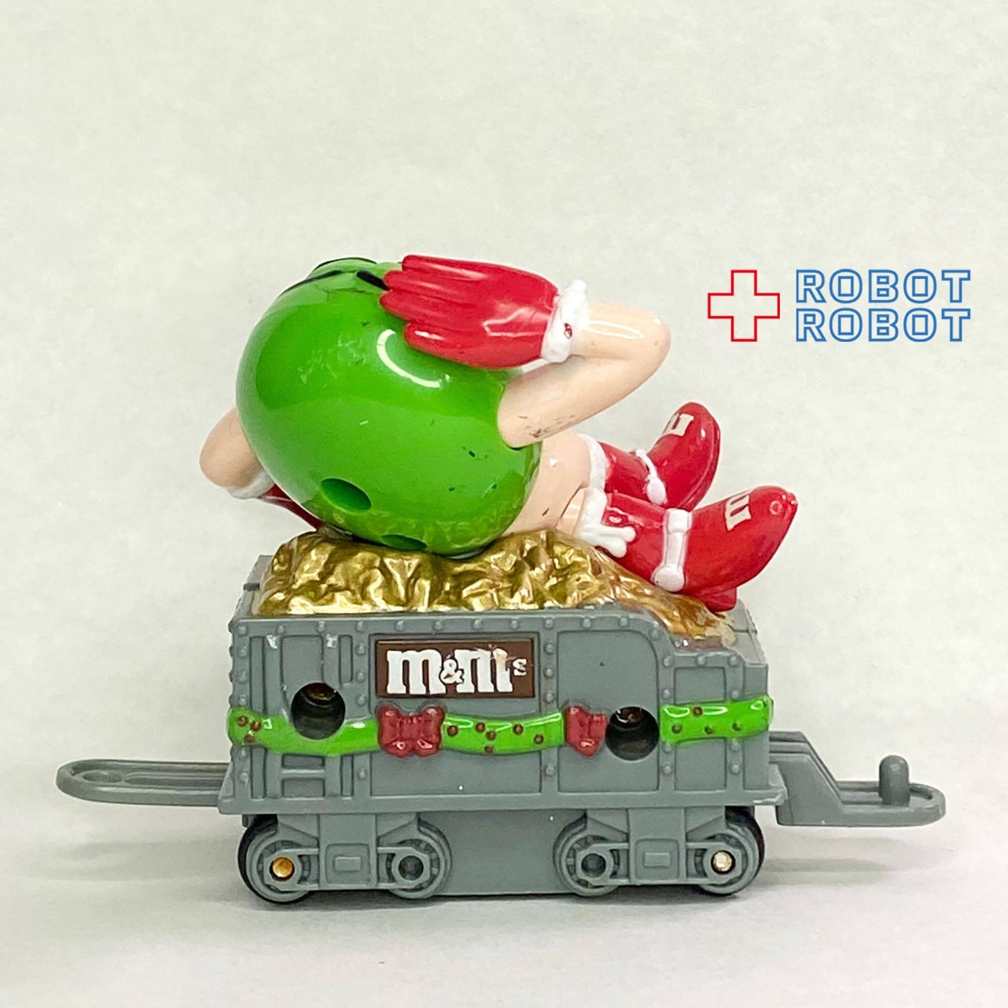 M&M's クリスマス・トレイン・トッパー グリーン 石炭貨車シルバー