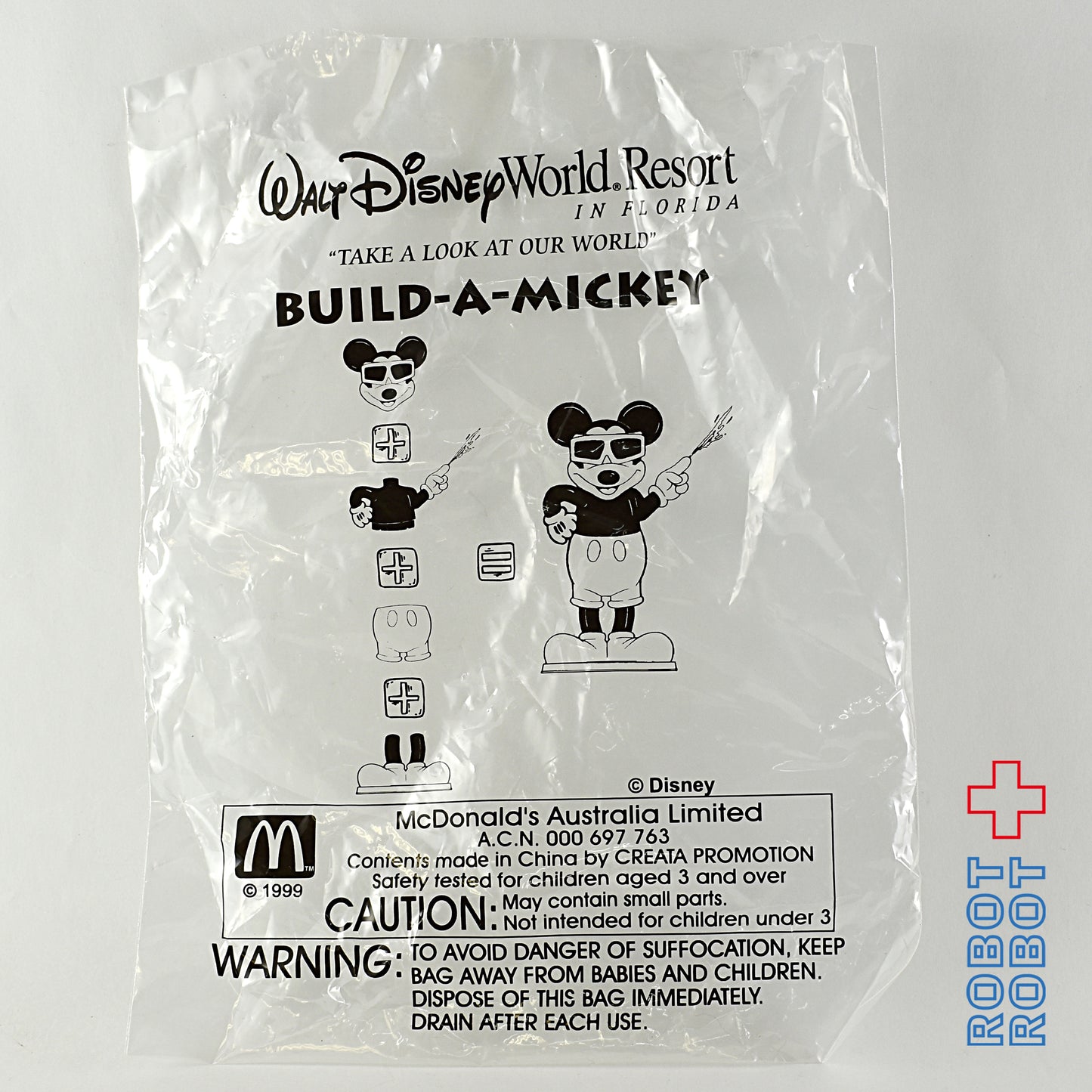 マクドナルド ビルド・ア・ミッキー ハッピーミールトイ オーストラリア限定 未開封