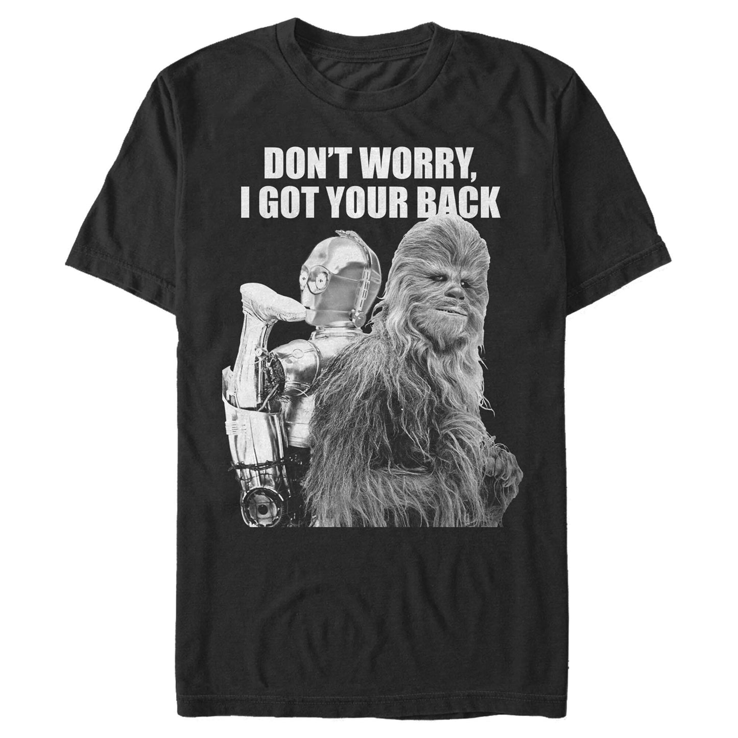 スター・ウォーズ Tシャツ Star Wars Chewie C-3PO Got Your Back Black