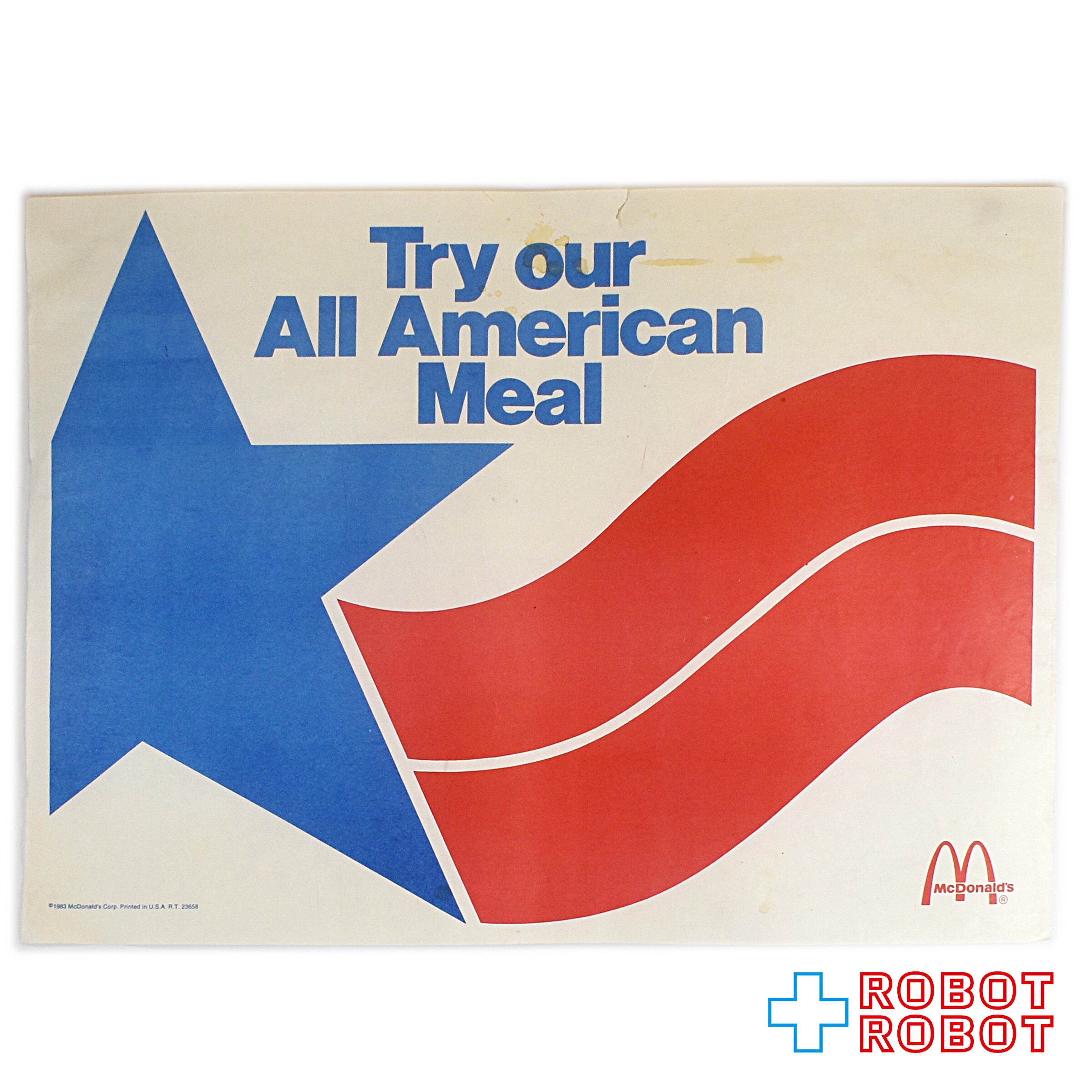 1979年 マクドナルド ペーパーサイン ディスプレイ 紙もの アメトイ 1979年 マクドナルド ペーパーサイン ディスプレイ 紙もの アメトイ
