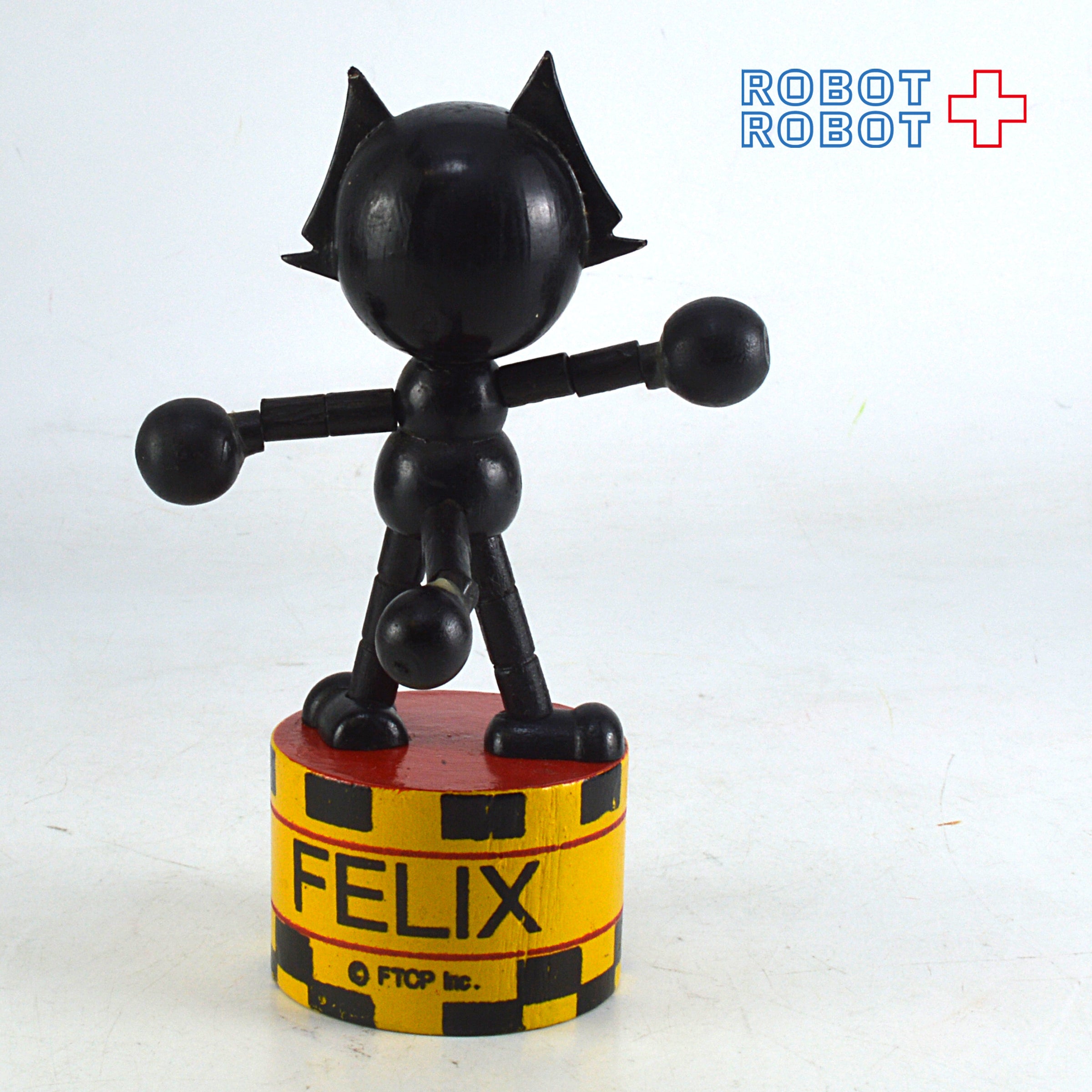黒い置物 ヘッドバスト FTCP社 フィリックス・ザ・キャット 木製プッシュパペット – ROBOTROBOT