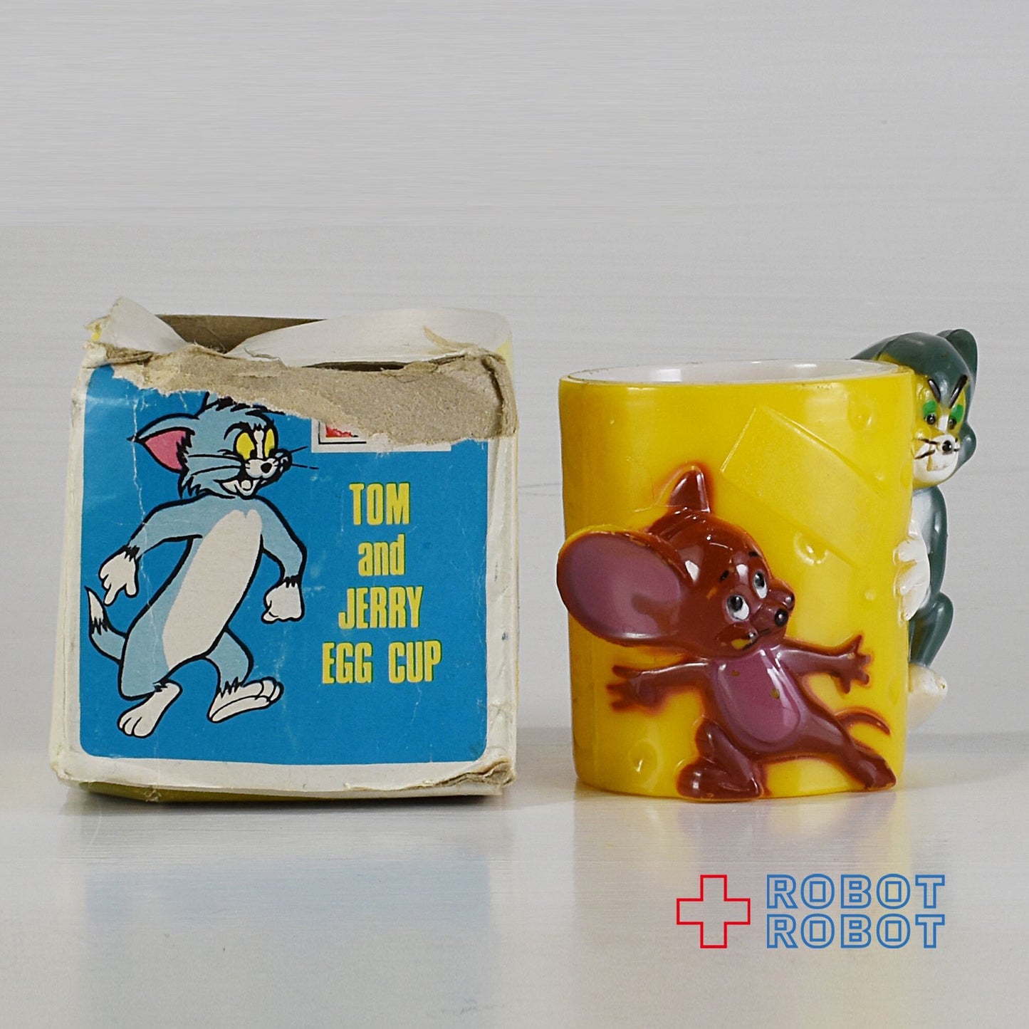 トム＆ジェリー プラスチック エッグカップ フィギュア 箱入