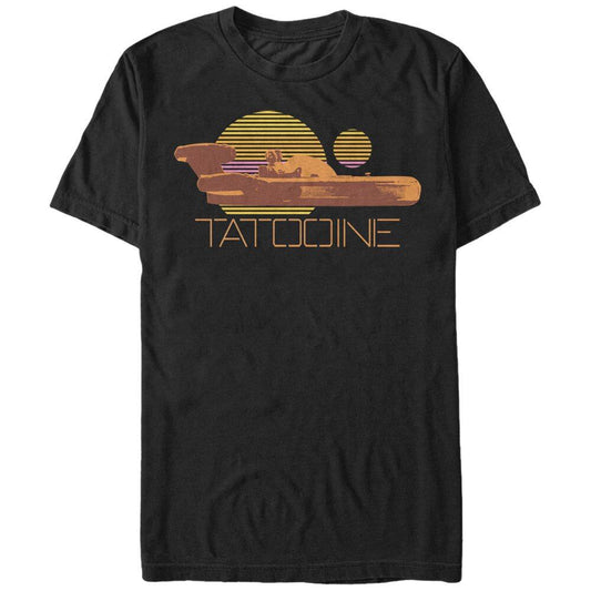 スター・ウォーズ Tシャツ Star Wars Tatooine Landspeeder Black