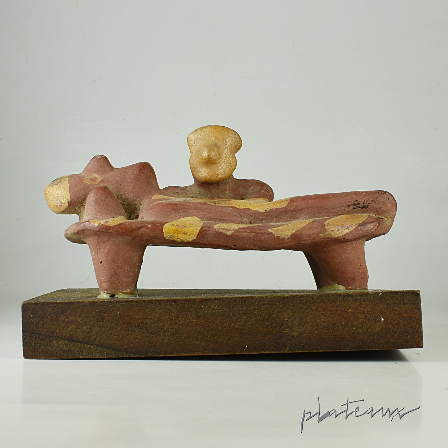 不安のポートレート / 医者と患者 医薬品メーカー陶器スタチュー