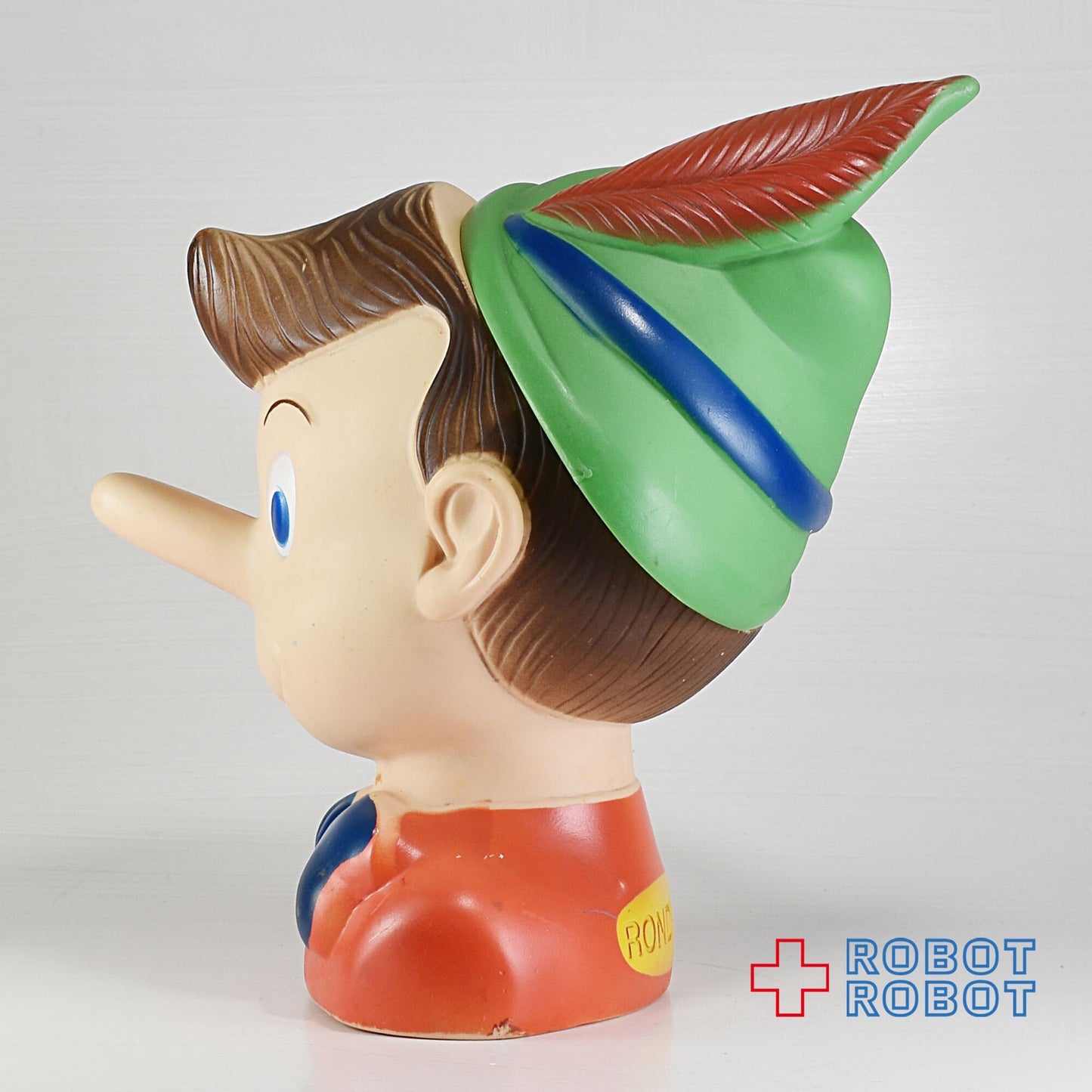 ピノキオの頭 ソフビ製コンテナ