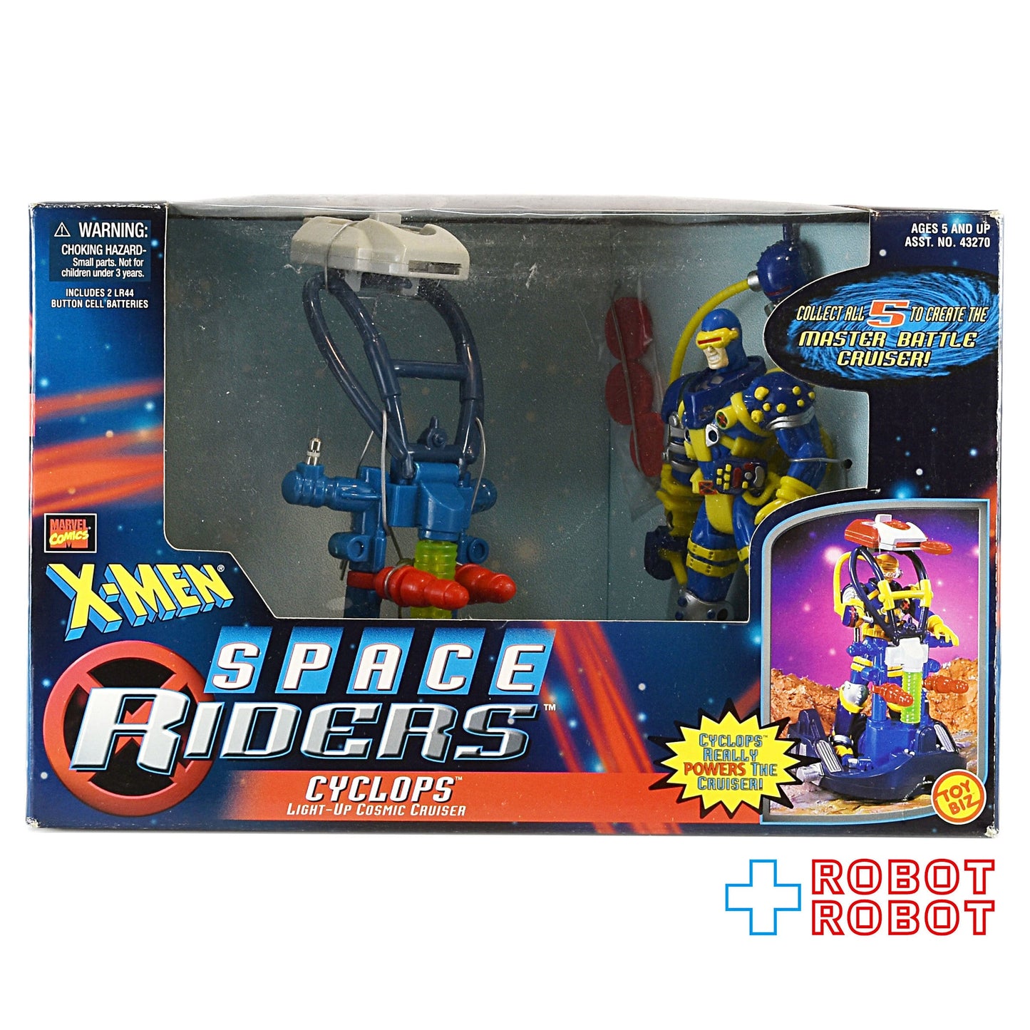 トイビズ  X-MEN スペースライダー サイクロプス ライトアップ コズミッククルーザー アクションフィギュア 箱入未開封