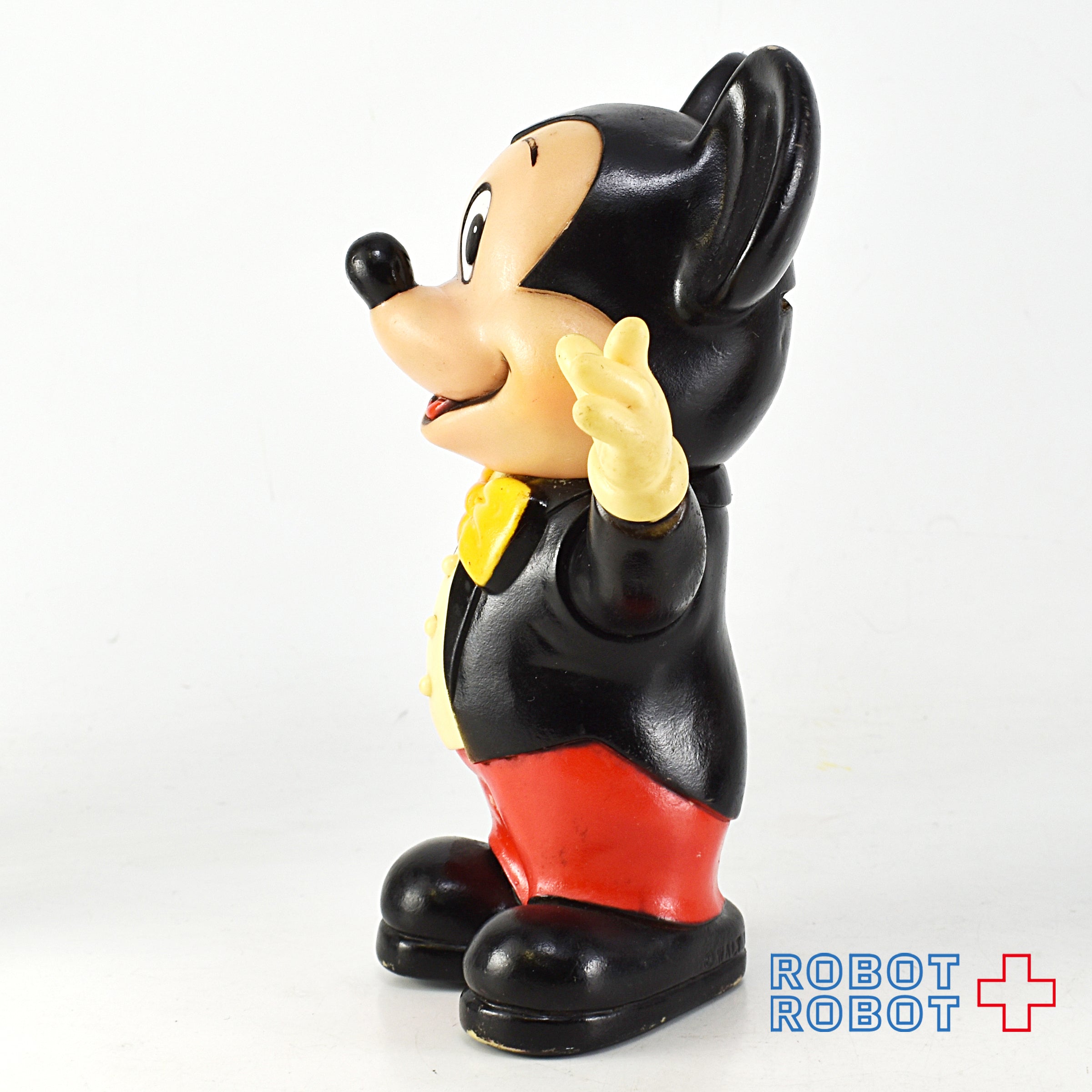 ディズニー ミッキーマウス タキシード 左手上げ ソフビ貯金箱 KOREA