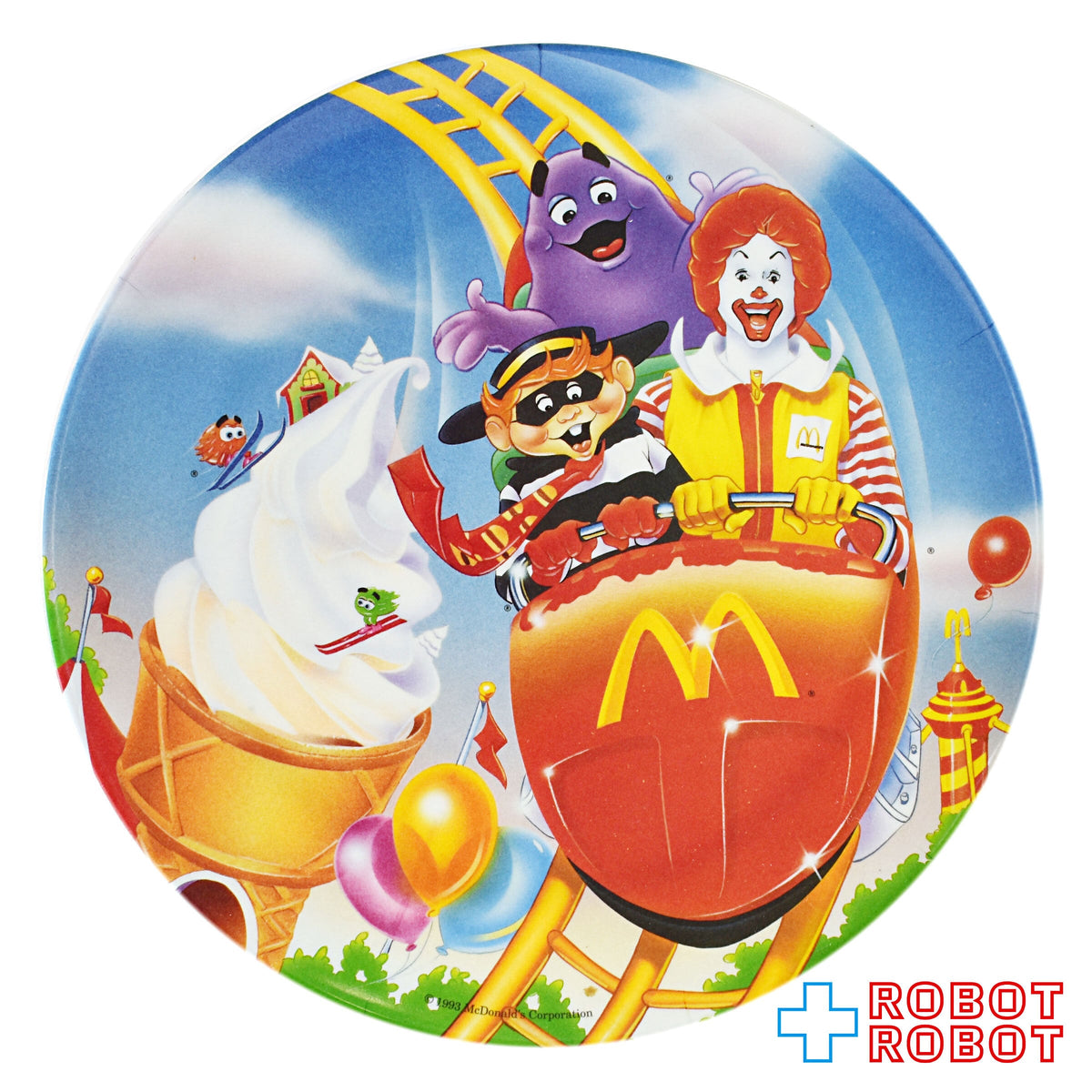 マクドナルド 絵皿 ジェットコースター ロナルドとグリマス 