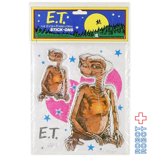 E.T. ステッカー ハート背景