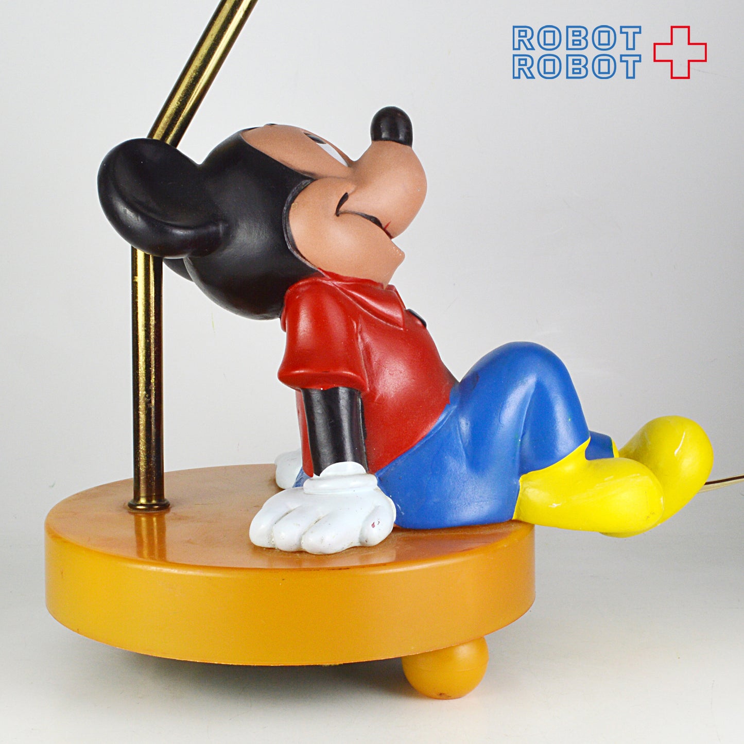ミッキーマウス デスクランプ 座りソフビ フィギュア