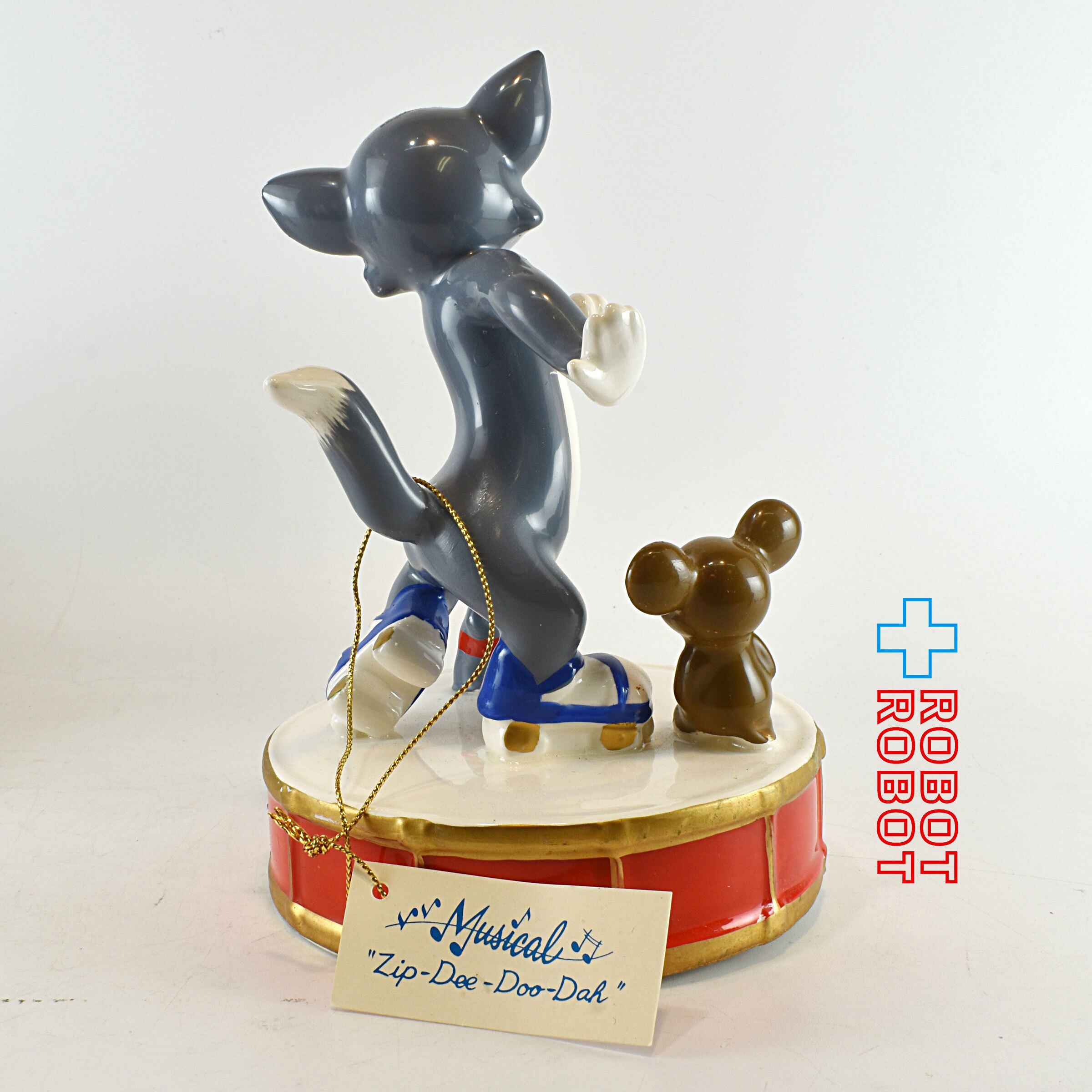 トムとジェリー 陶器製オルゴール フィギュアリン ローラー トムとジェリー 陶器製オルゴール フィギュアリン ローラー