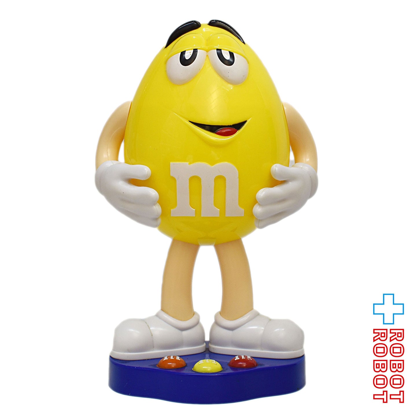 M&M's ディスペンサー イエロー 台座付き エムアンドエムズ