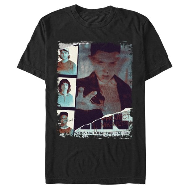 ストレンジャー・シングス Tシャツ Stranger Things Eleven National Laboratory Ripped Photo Graphic Tee