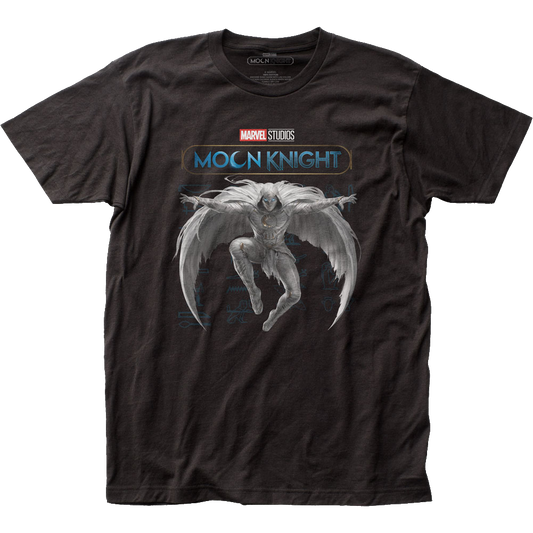 マーベル Tシャツ Marvel Studios Moon Knight Movie Poster Premium Black T-Shirt