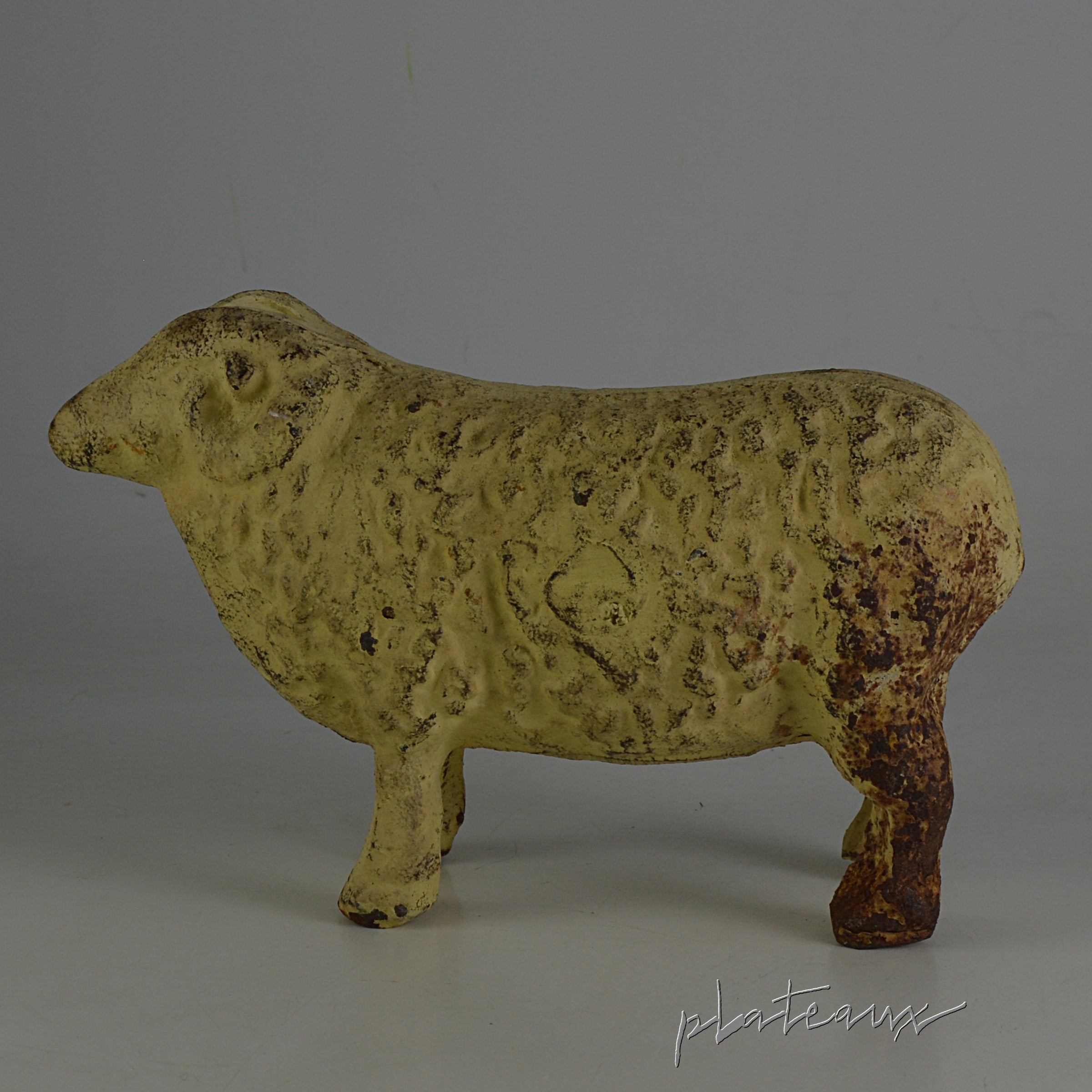 羊 置物 鋳物 金属製 羊 置物 鋳物 金属製