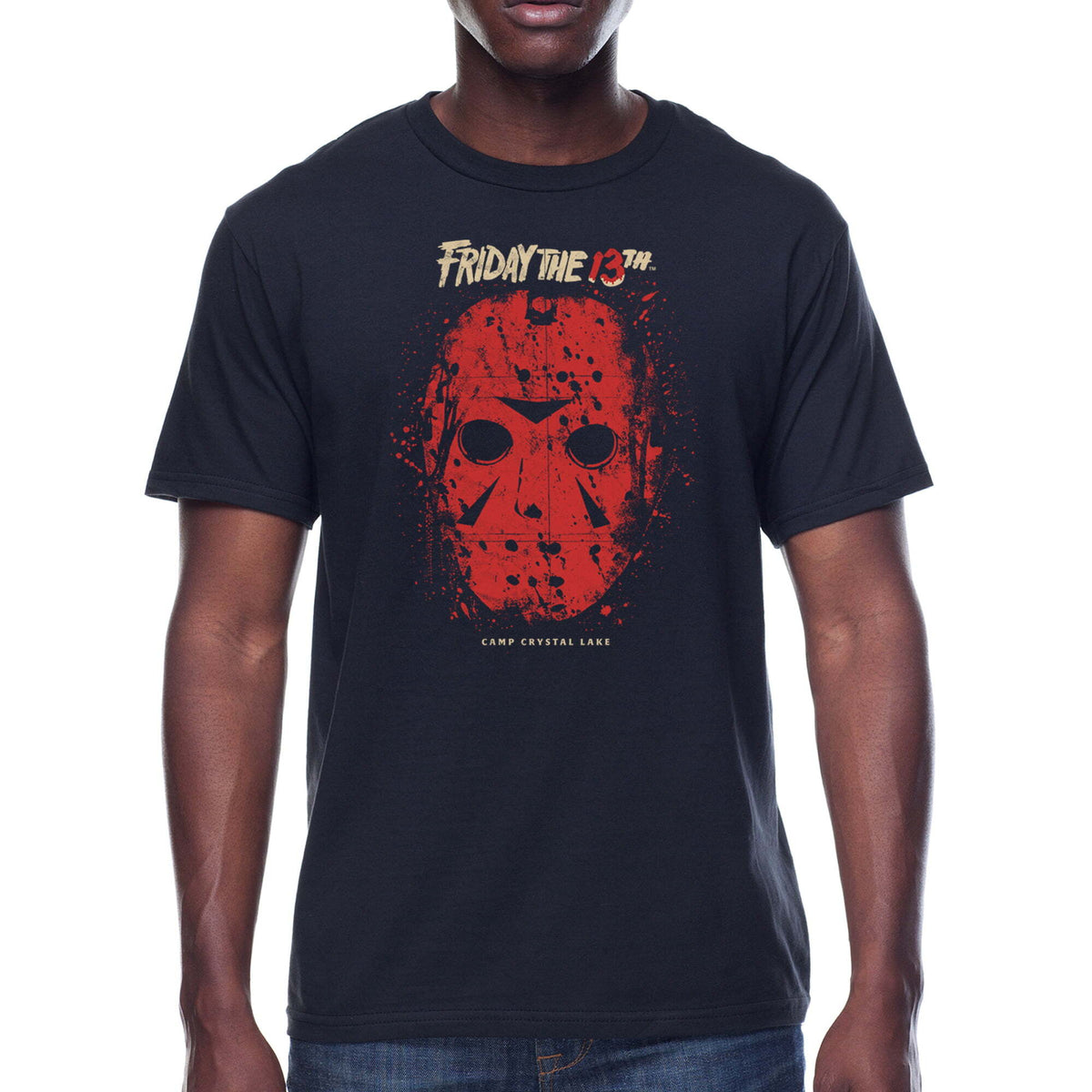 Tシャツ 13日の金曜日 ジェイソン 黒 キャンプ・クリスタル・レイク 