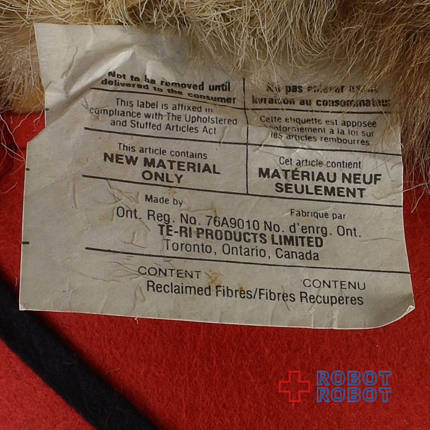 トナカイの毛のヒゲのおまわりさん カナダ土産