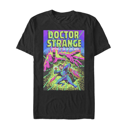 マーベル Tシャツ Marvel Doctor Strange Neon Mystic Art Black