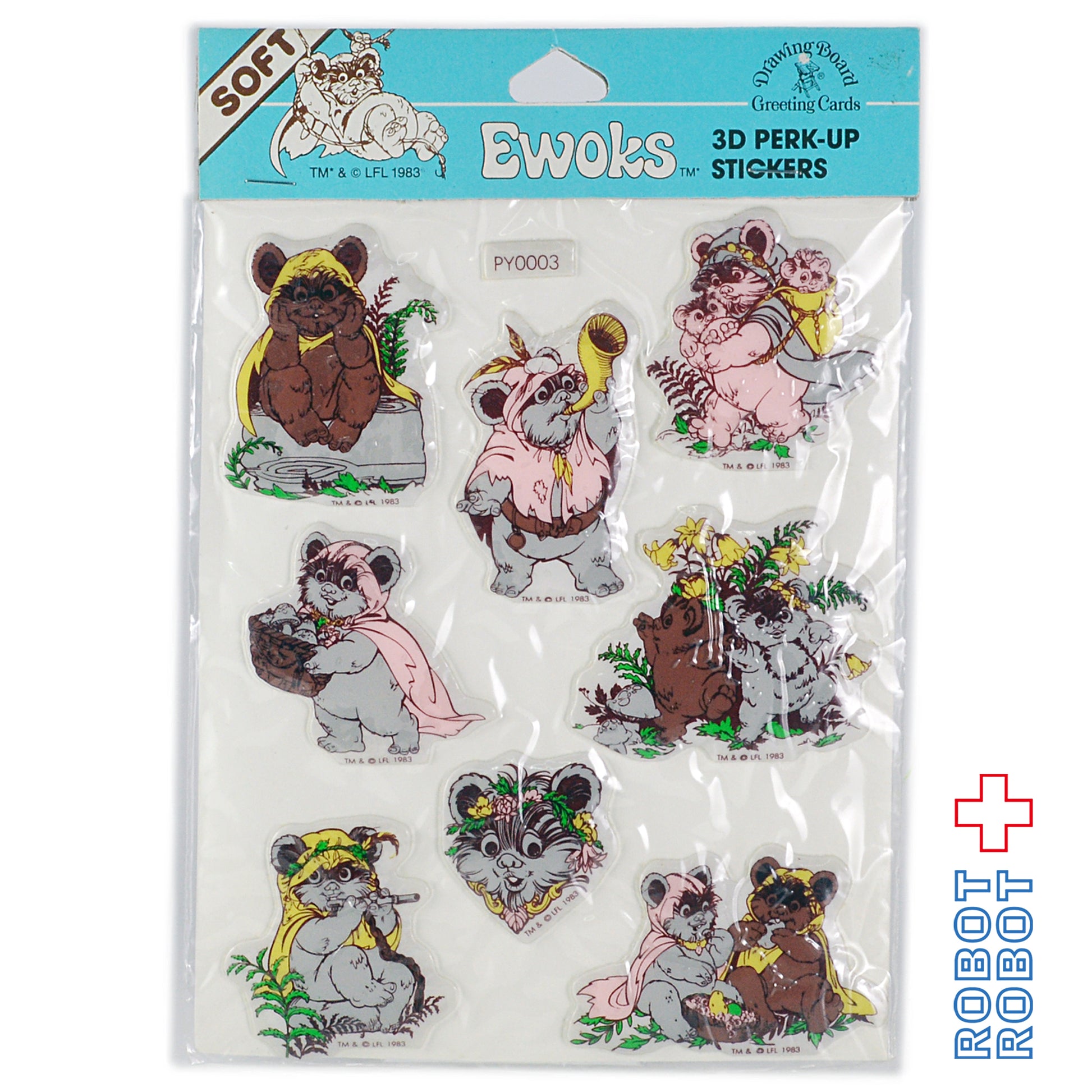 スター・ウォーズ EWOKS イウォークス 3Dモコモコ シール