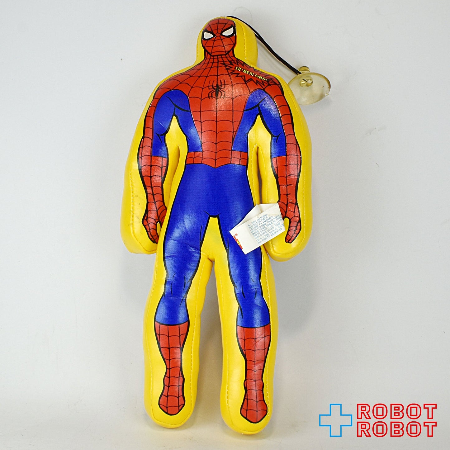 GOODSTUFF マーベル スパイダーマン 18.5センチ 吸盤付きダイカット ぬいぐるみ人形 黄色 1995