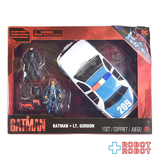 スピンマスター ザ・バットマン バットマン + LT.ゴードン コップカーセット 4インチフィギュア