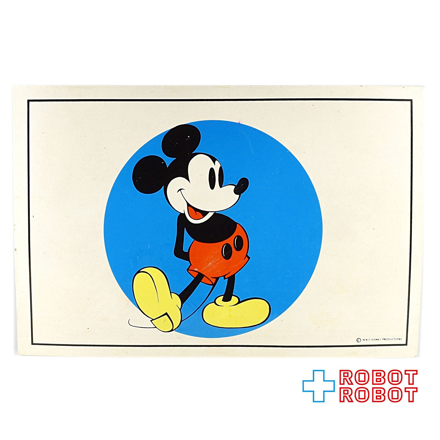 ディズニー  ミッキーマウス 青丸 ランチョンマット