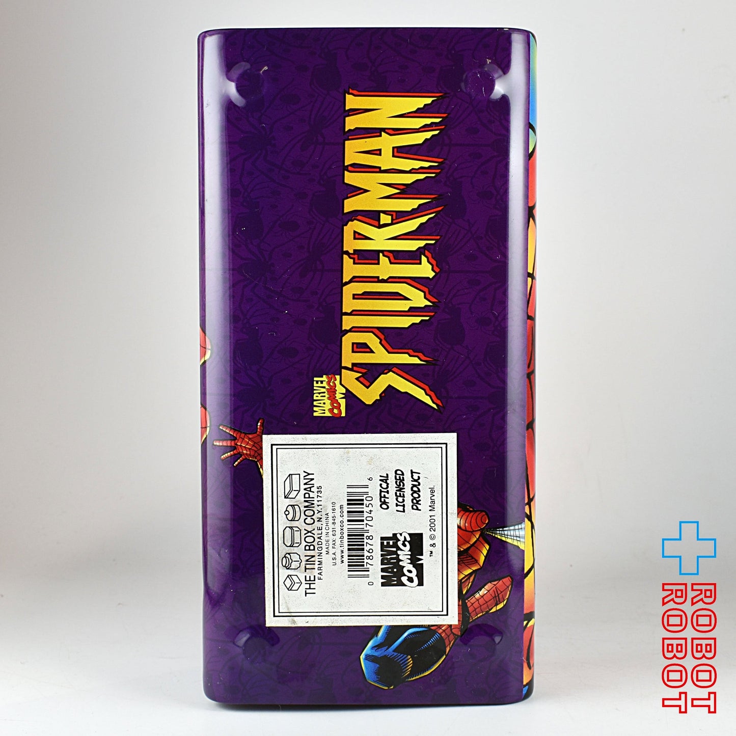 マーベル スパイダーマン 缶ケース 2001