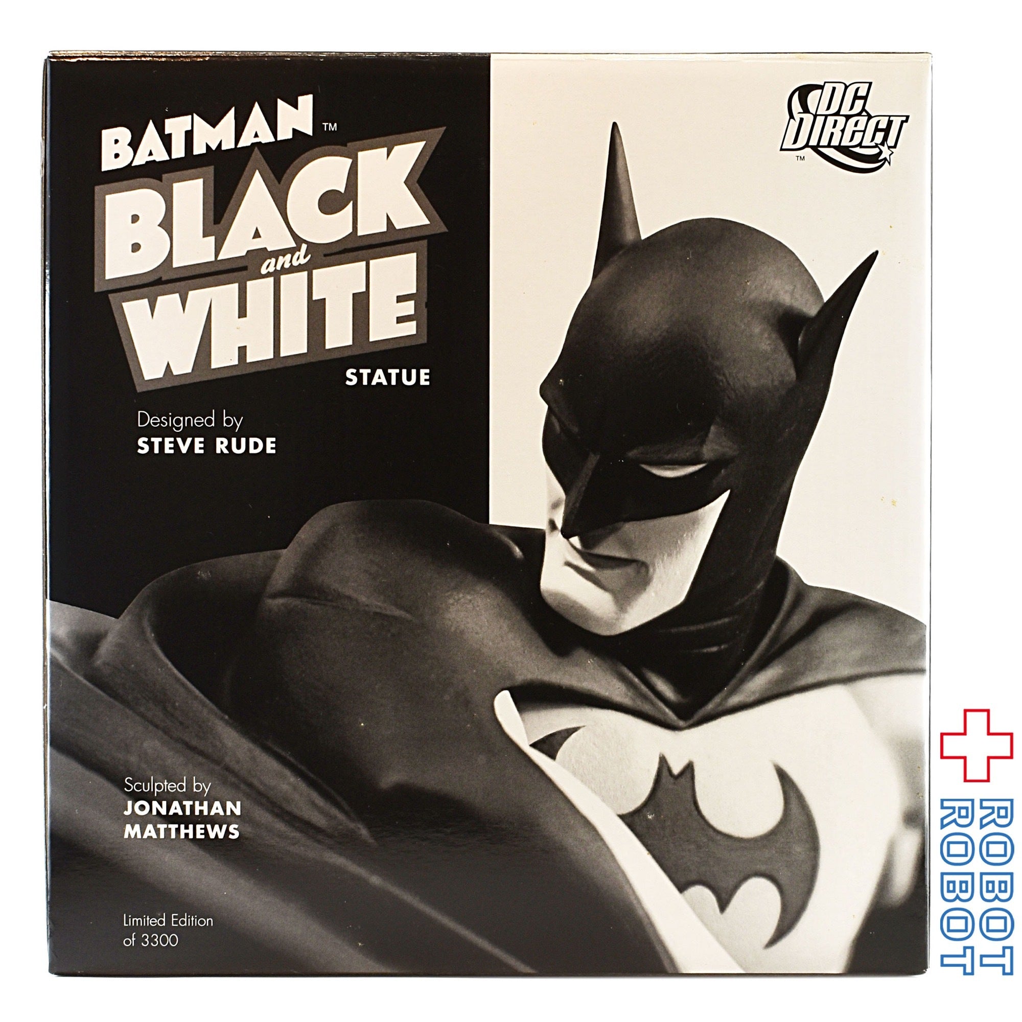 ＤＣバットマン ブラック＆ホワイト フィギュア マイク・ミニョーラ スタチュー DCコミックス ブラック＆ホワイト バットマン スタチュー By マイク