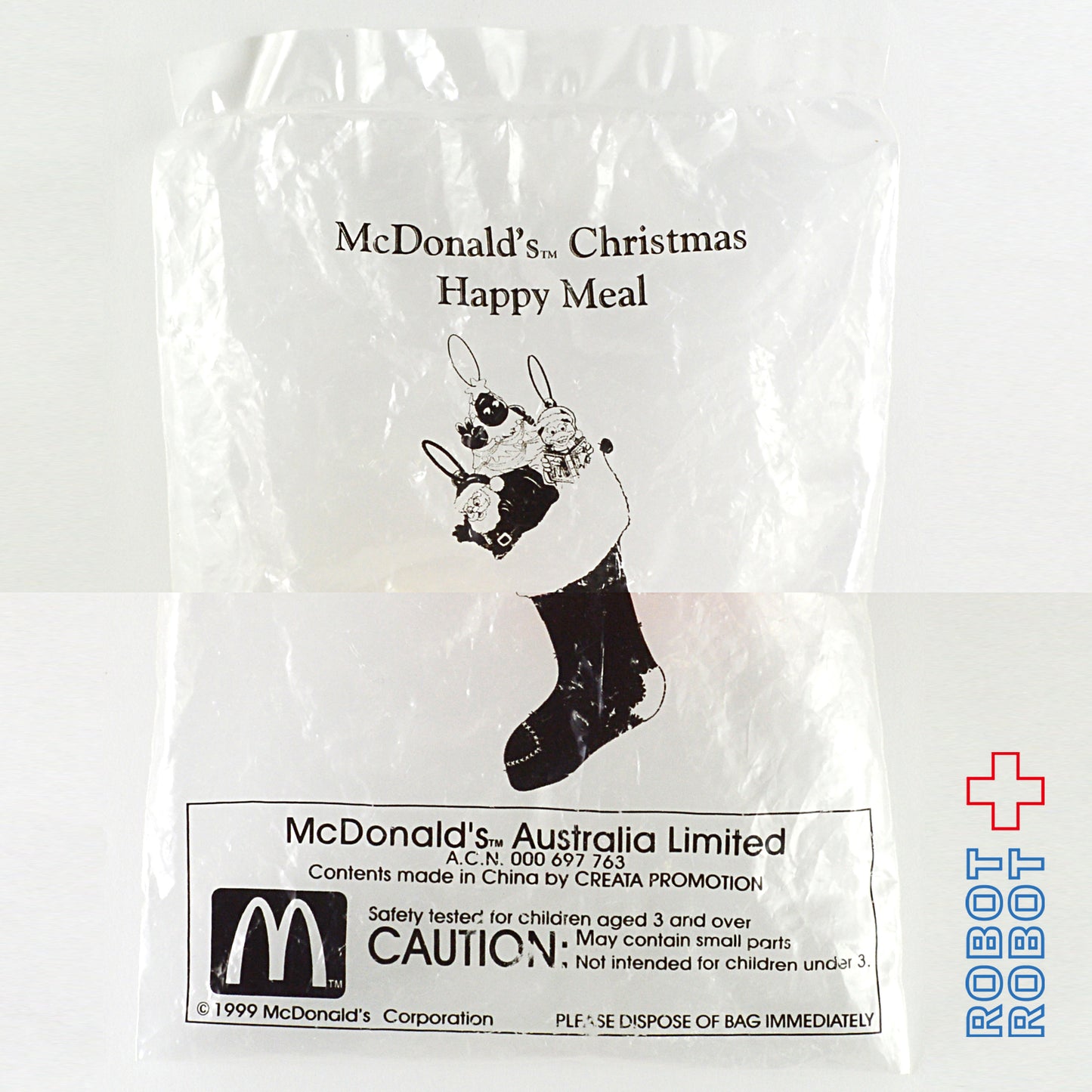 マクドナルド オーストラリア クリスマス 1999 ロナルド サンタ 袋入