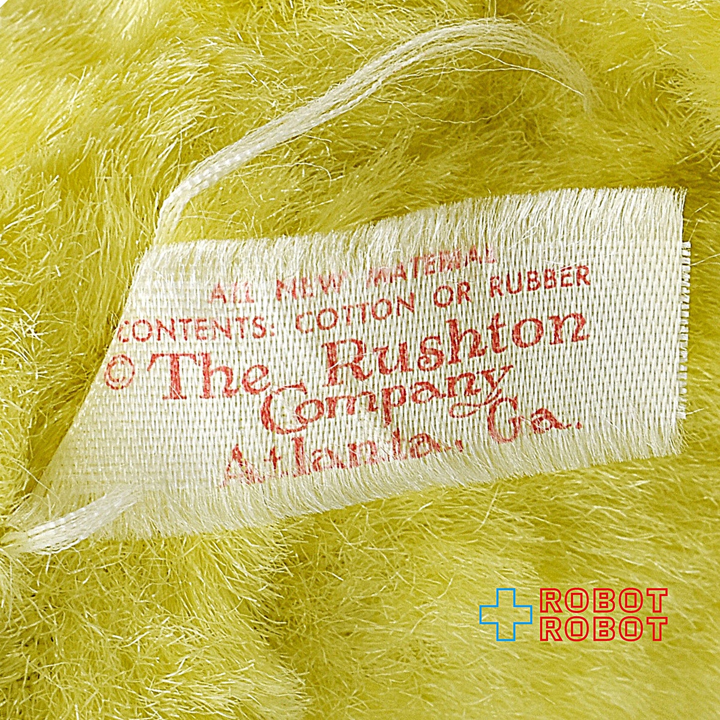 Rushton社 イースターの黄色ウサギ オルゴール入りぬいぐるみ人形 ラシュトン