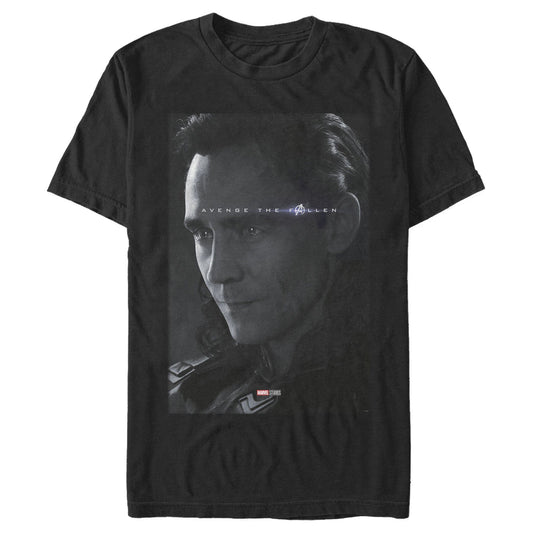 マーベル Tシャツ Marvel Avengers Endgame Loki Poster Black