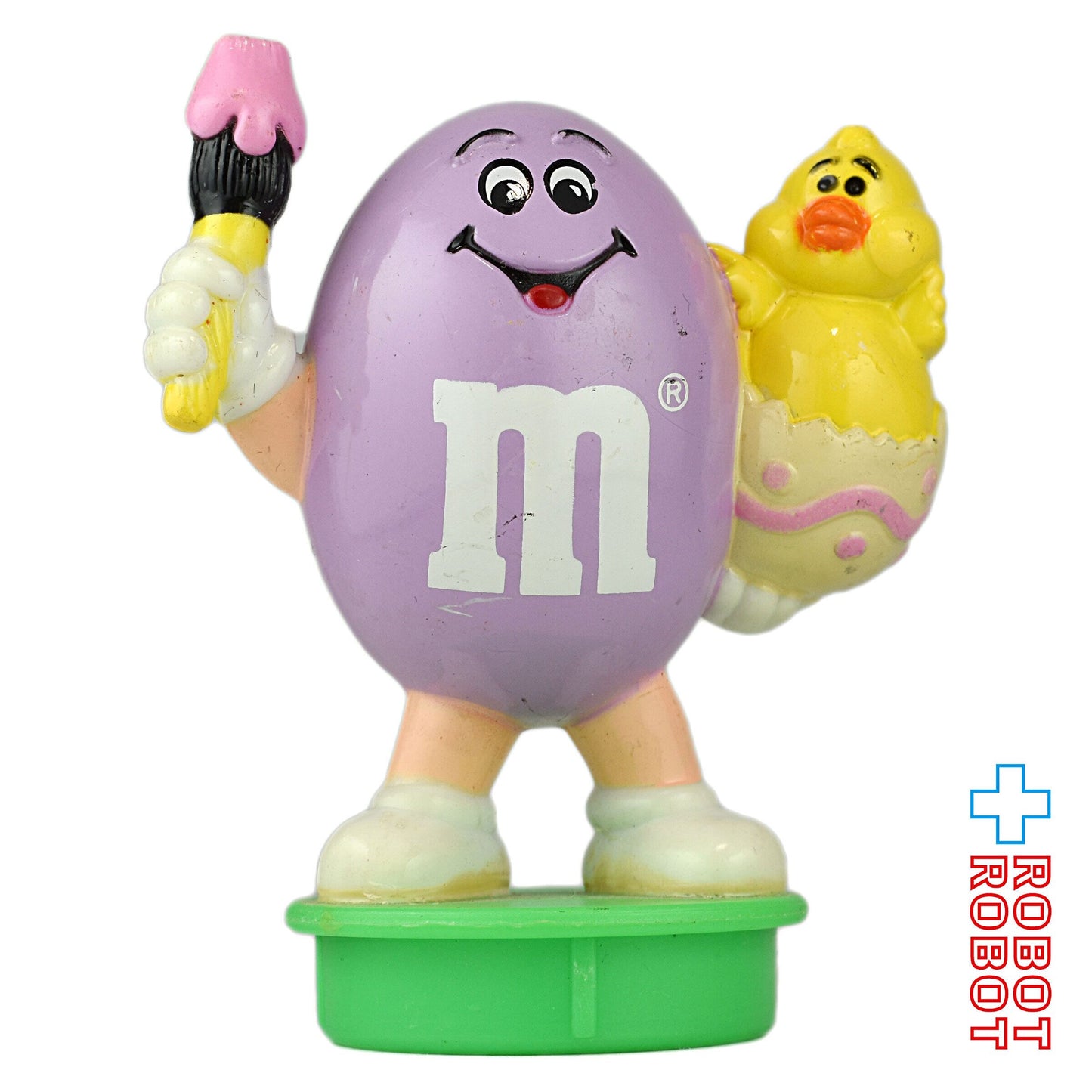 M&M's 1995 キャンディー・コンテナ フィギュア トップス パープル イースター ※難あり