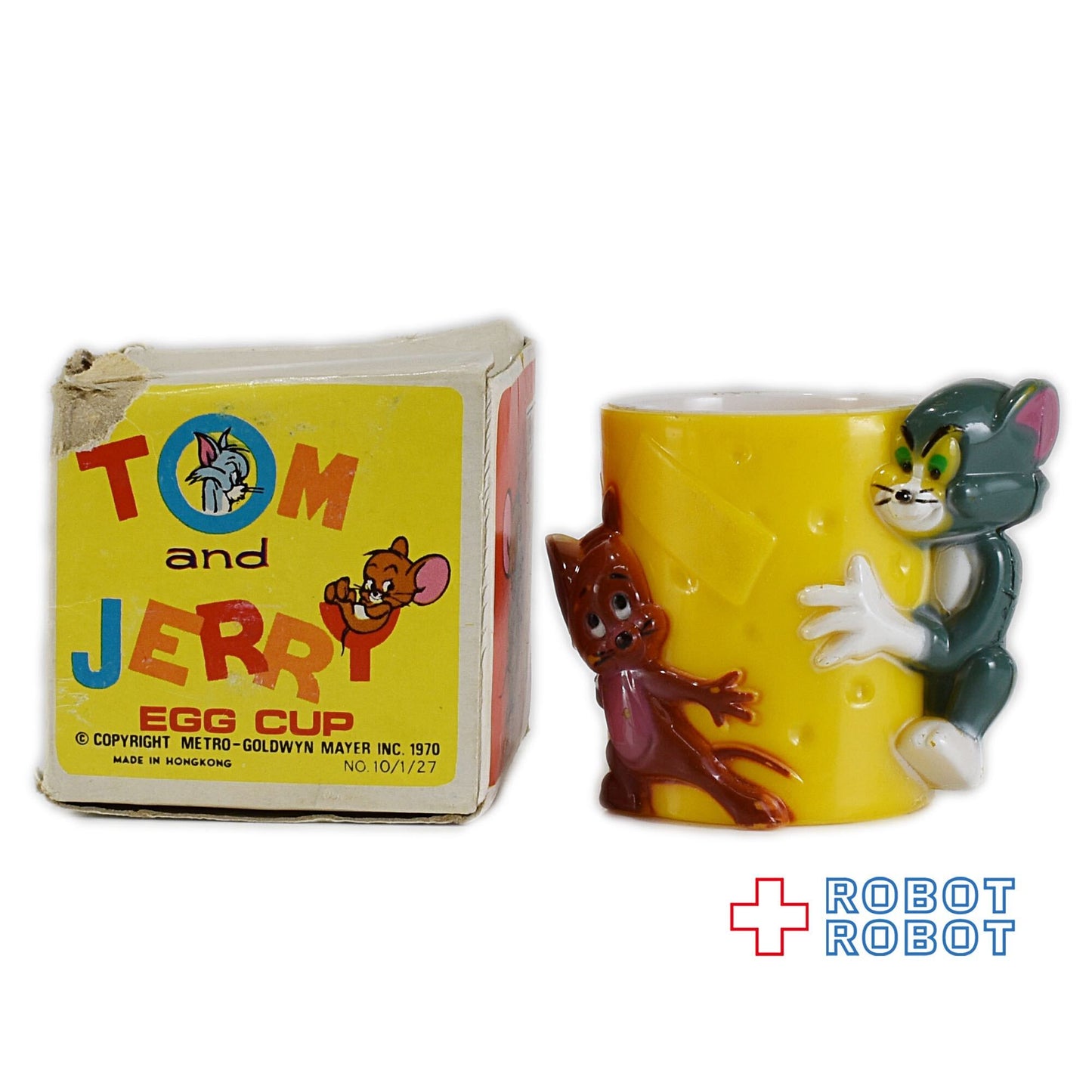 トム＆ジェリー プラスチック エッグカップ フィギュア 箱入
