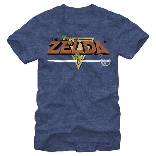 ニンテンドー Tシャツ Nintendo Legend of Zelda Original Title Navy Blue Heather ゼルダの伝説オリジナルロゴ
