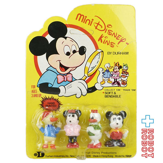 ディズニー ミッキーマウス ディズニキン PVCフィギュア 4体セット 台紙入