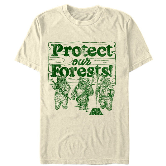 スター・ウォーズ Tシャツ Star Wars Ewok Protect Our Forests Cream