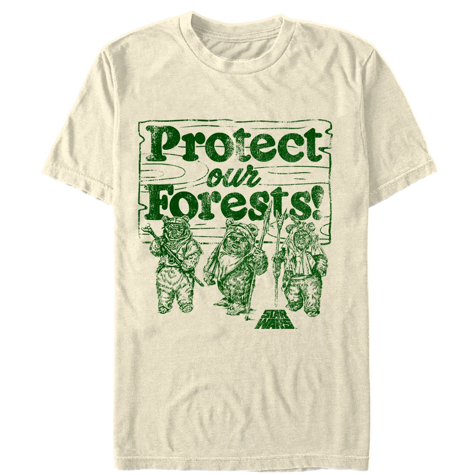 スター・ウォーズ Tシャツ Star Wars Ewok Protect Our Forests Cream