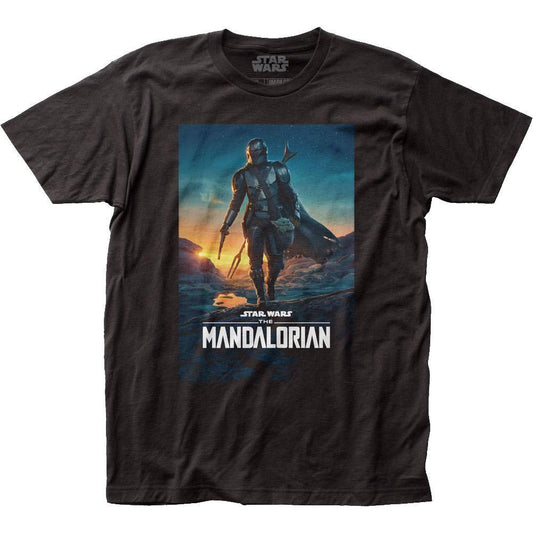 スター・ウォーズ Tシャツ Star Wars The Mandalorian Season 2 Poster Black T-Shirt