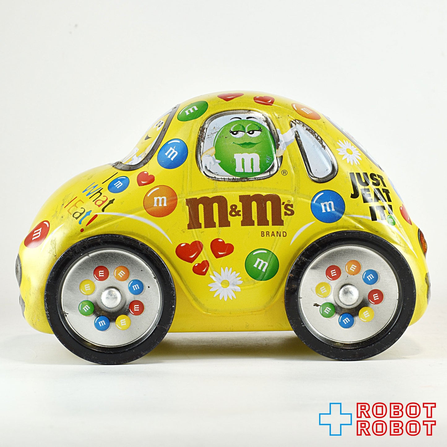 M&M's 車型 缶ケース イエロー エムアンドエムズ