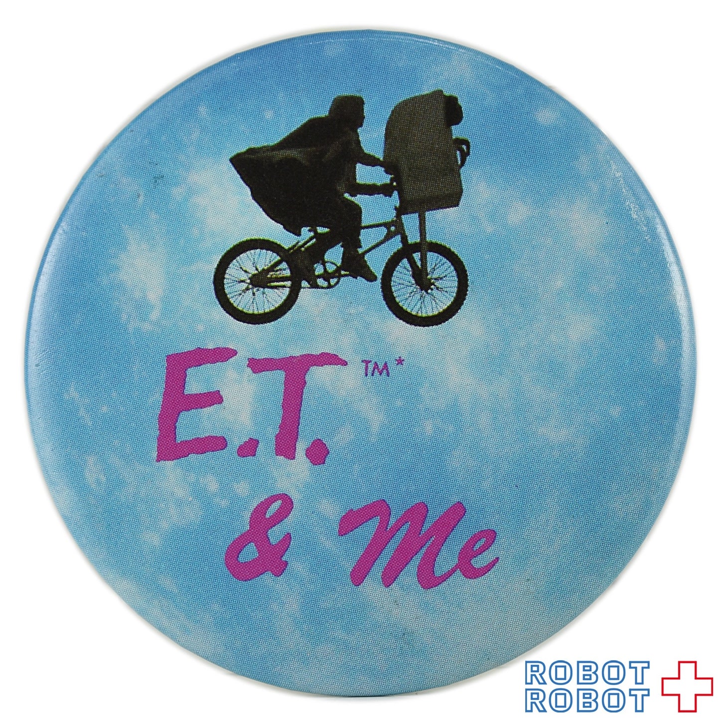 Aviva E.T 缶バッジ E.T. & Me エリオットの自転車