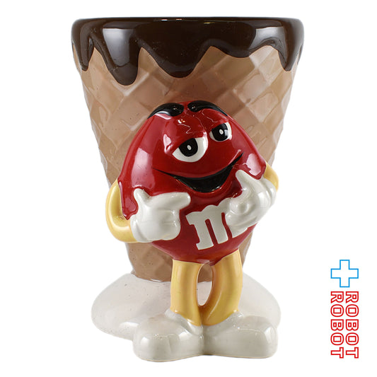 M&M's レッド  チョコレートコーン 陶器カップ エムアンドエムズ