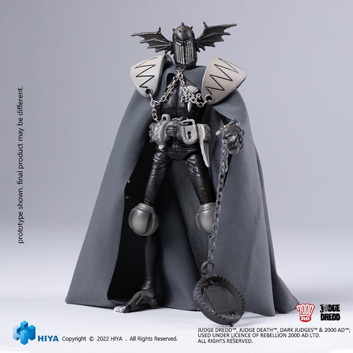 ハイヤトイズ ジャッジ・ドレッド 1/18 ジャッジフィアー モノクロ アクションフィギュア 未開封