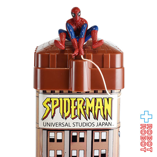 USJ スパイダーマン フィギュア付き スーベニア お菓子缶ケース