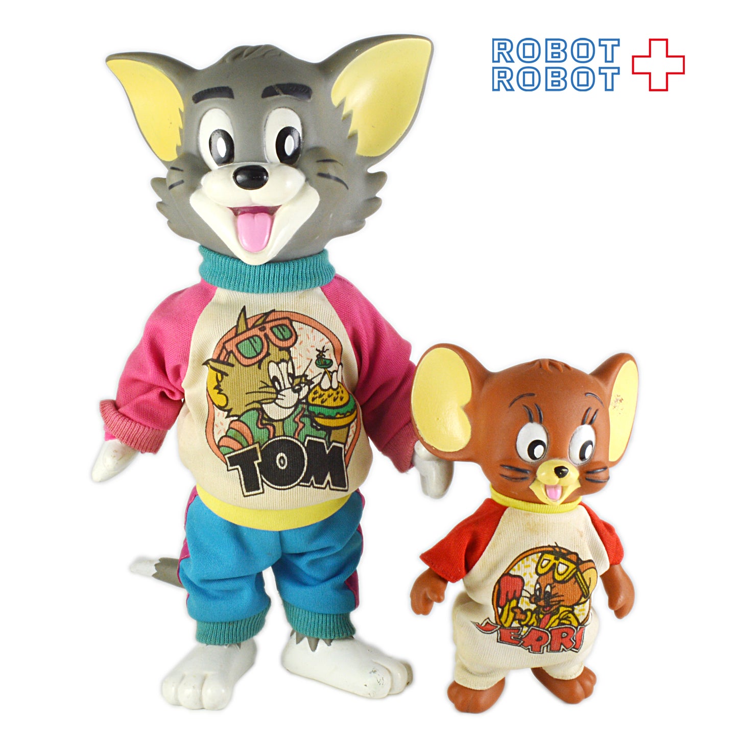 トム＆ジェリー トムが普通の顔のセット ラージポーザブル ドール (マルチトイズ)
