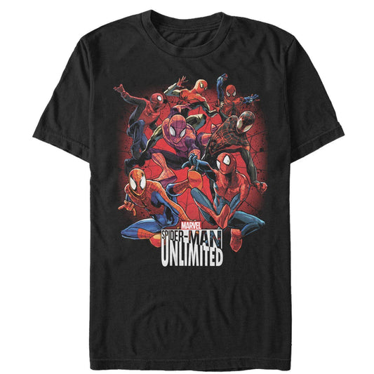 マーベル Tシャツ Marvel Spider-Man Unlimited Versions Black